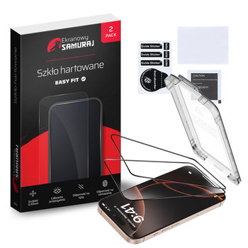 Szkło Hartowane Ekranowy Samuraj do Apple iPhone 13 Pro Max/14 Plus z ramką Easy Fit | 2-Pack - Ekranowy Samuraj