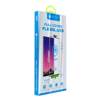 Szkło hartowane Flexible Nano Glass 5D Full Glue Samsung S10+ czarny Hot Bending działający czytnik - TelForceOne