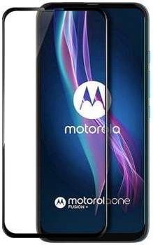Szkło Hartowane Full Glue Motorola Moto One Fusion Plus Plus Czarny - Bestphone