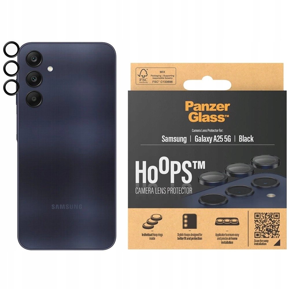 PANZERGLASS Szkło hartowane na aparat PanzerGlass Hoops do Galaxy A25 5G