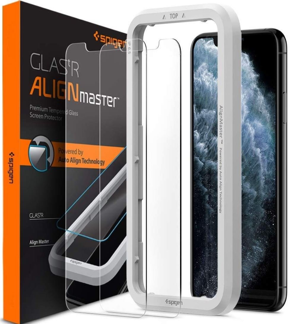 Szkło hartowane na Apple iPhone 11 Pro SPIGEN Alm Glas.tr Slim, 2 szt.