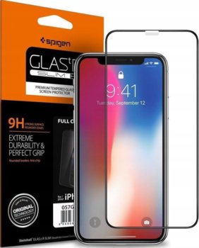 Szkło hartowane na Apple iPhone 11 SPIGEN Glass FC - Spigen