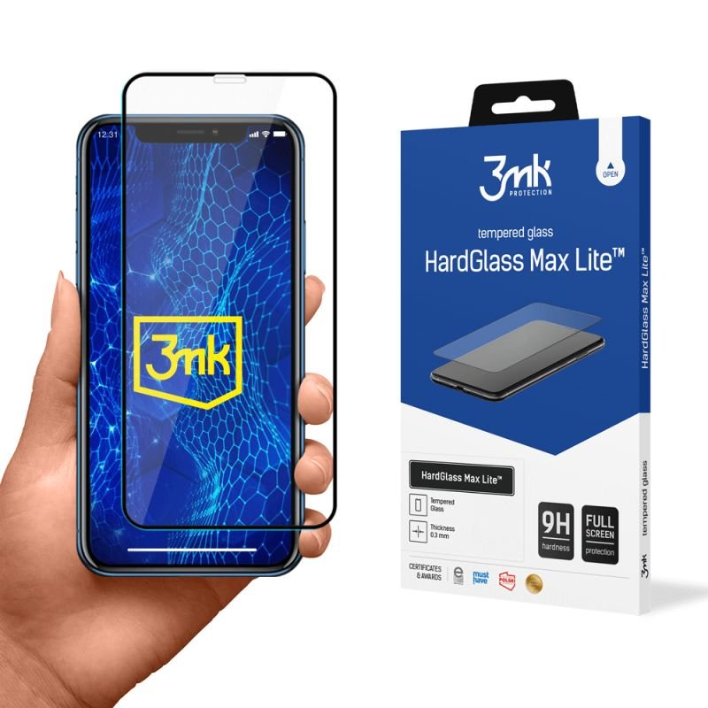 Szkło hartowane na cały ekran do Apple iPhone 11 - 3mk HardGlass Max Lite