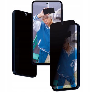 Szkło hartowane na cały ekran PanzerGlass Ultra-Wide Fit Privacy + EasyAligner do Galaxy A35 5G, przyciemniane - PANZERGLASS