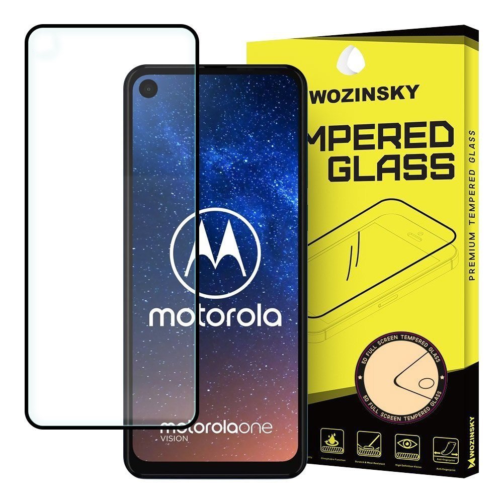 Szk o Hartowane Na Ca y Ekran Z Ramk Do Motorola One Action Motorola