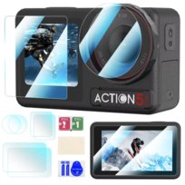 Szkło Hartowane Na Obiektyw i Ekran do DJI OSMO Action 5 PRO - 6 szt.