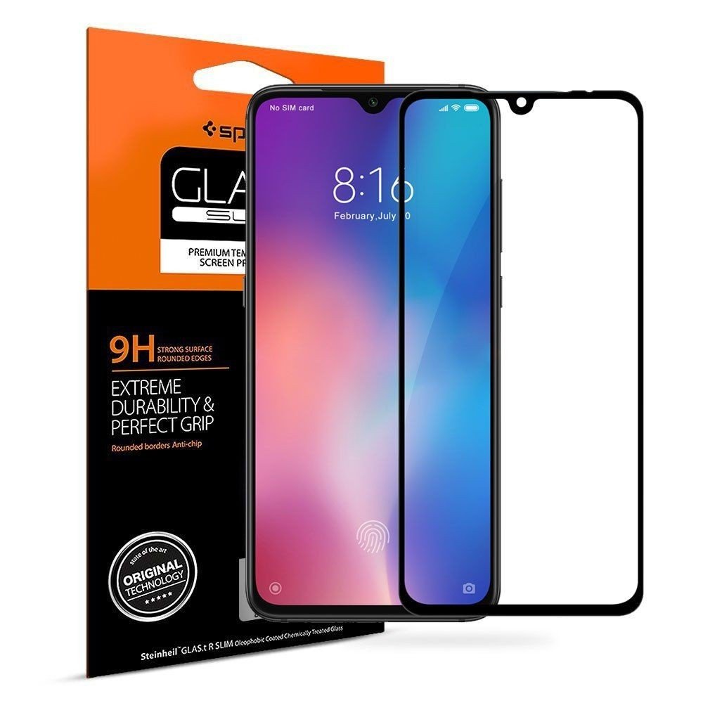 Szkło hartowane na Xiaomi Mi 9 SPIGEN Glass FC