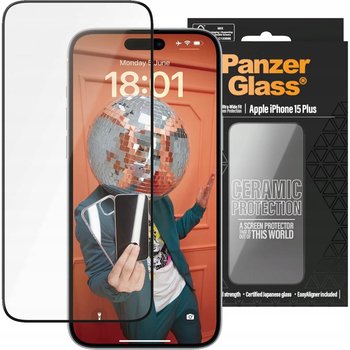 Szkło hartowane PanzerGlass Ceramic Ultra-Wide-Fit Easy Aligner do iPhone 15 Plus - PANZERGLASS