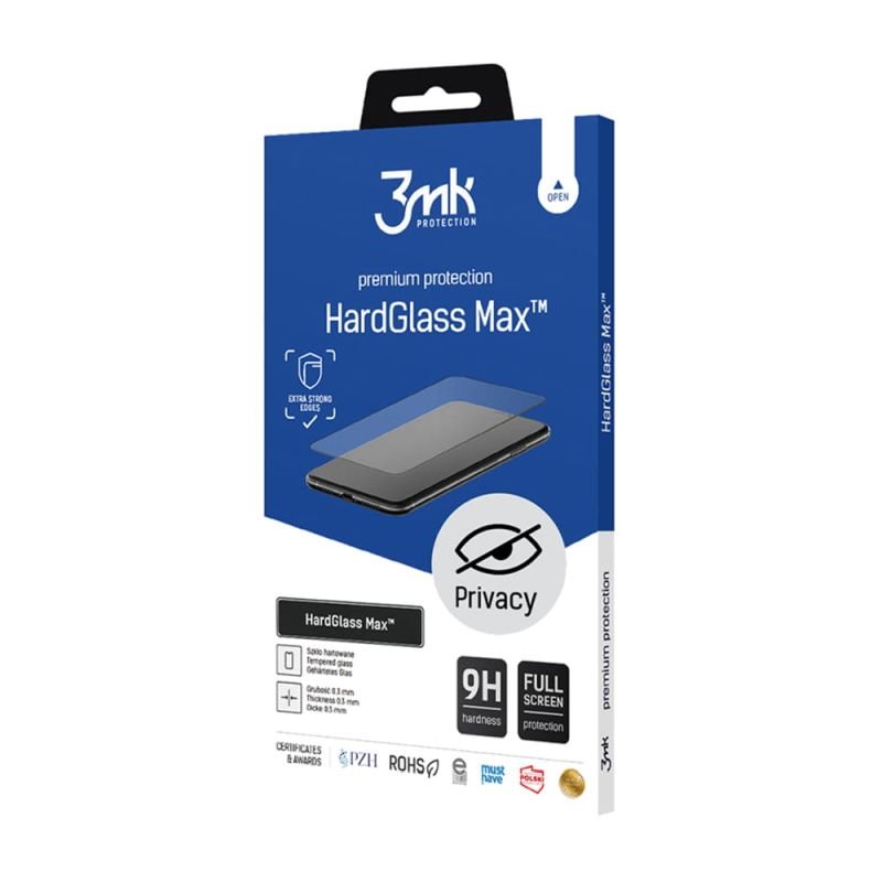 Szkło hartowane prywatyzujące do Apple iPhone 6s Plus - 3mk HardGlass Max Privacy