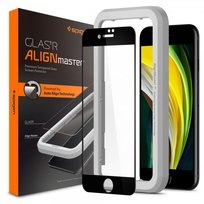 Szkło hartowane Spigen GLAS.tR AlignMaster Apple iPhone SE 2020, 8, 7, czarny