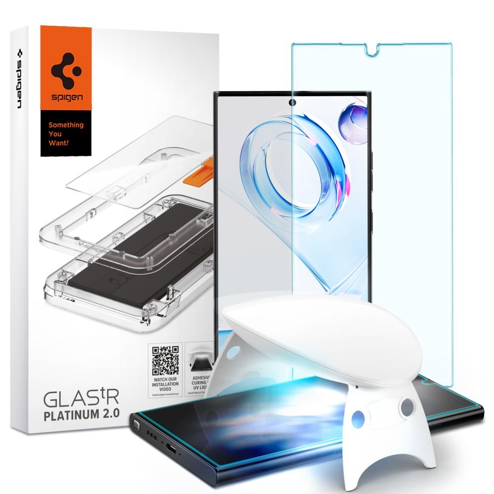 Verre trempé Spigen Glas.tr ez Fit 2-pack iPhone 15 Pro Max Clear