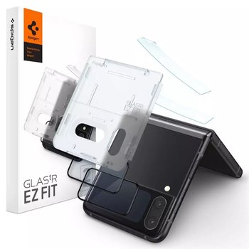 Szkło hartowane Spigen Glass FC "EZ FIT" + ramka Film 2-pack do Samsung Galaxy Z Flip 4 Black - 4kom