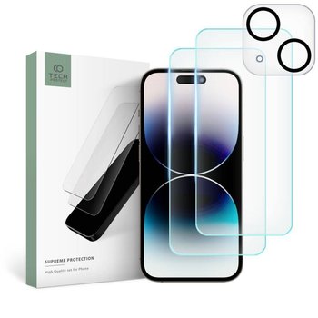 SZKŁO HARTOWANE TECH-PROTECT SUPREME SET IPHONE 15 PLUS CLEAR - Tech-Protect