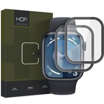 Szkło Hybrydowe APPLE WATCH 7 / 8 / 9 (45MM) HOFI Hybrid Pro+ czarne Apple