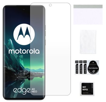 Szkło hybrydowe do MOTOROLA EDGE 40 NEO szybka ochronna na ekran trwałe 9H - MARTECH