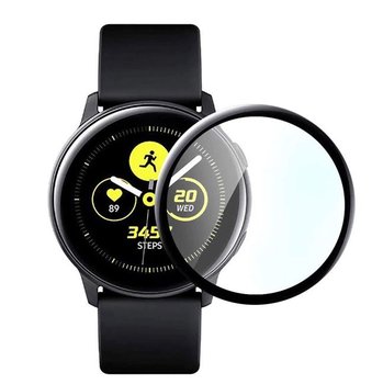 Szkło Hybrydowe Full Glue 5D Do  Samsung Watch Active 2 44Mm Czarny - Bestphone