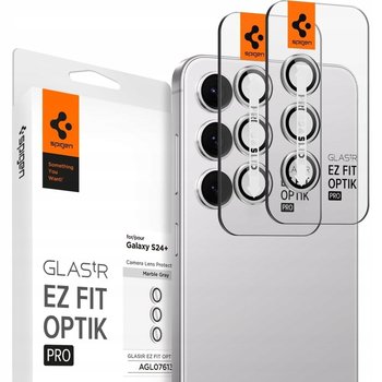 Szkło na aparat Spigen Glas.tR Ez Fit Optik Pro 2-Pack do Galaxy S24 Plus, szare - Spigen
