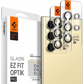 Szkło na aparat Spigen Glas.tR Ez Fit Optik Pro 2-Pack do Galaxy S24 Ultra, żółte - Spigen