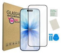 Szkło na cały ekran do APPLE IPHONE 17 / 17 PRO / 16 PRO czarna ramka HD