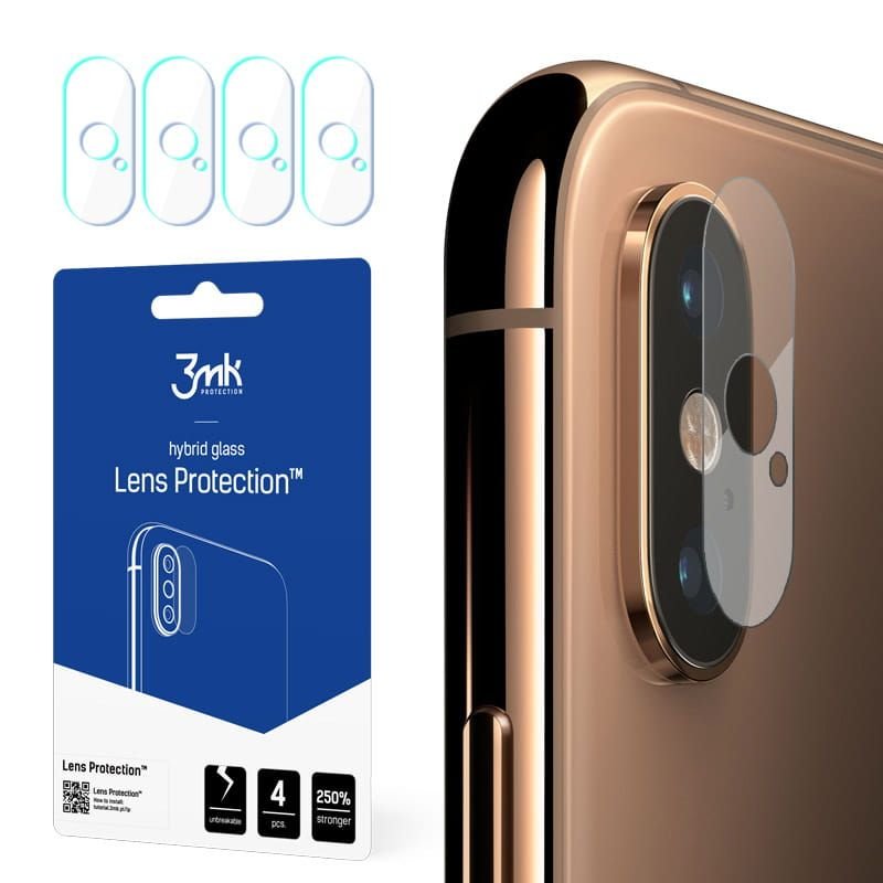 Ochrona obiektyw aparatu 3mk LENS na iPhone XS Max