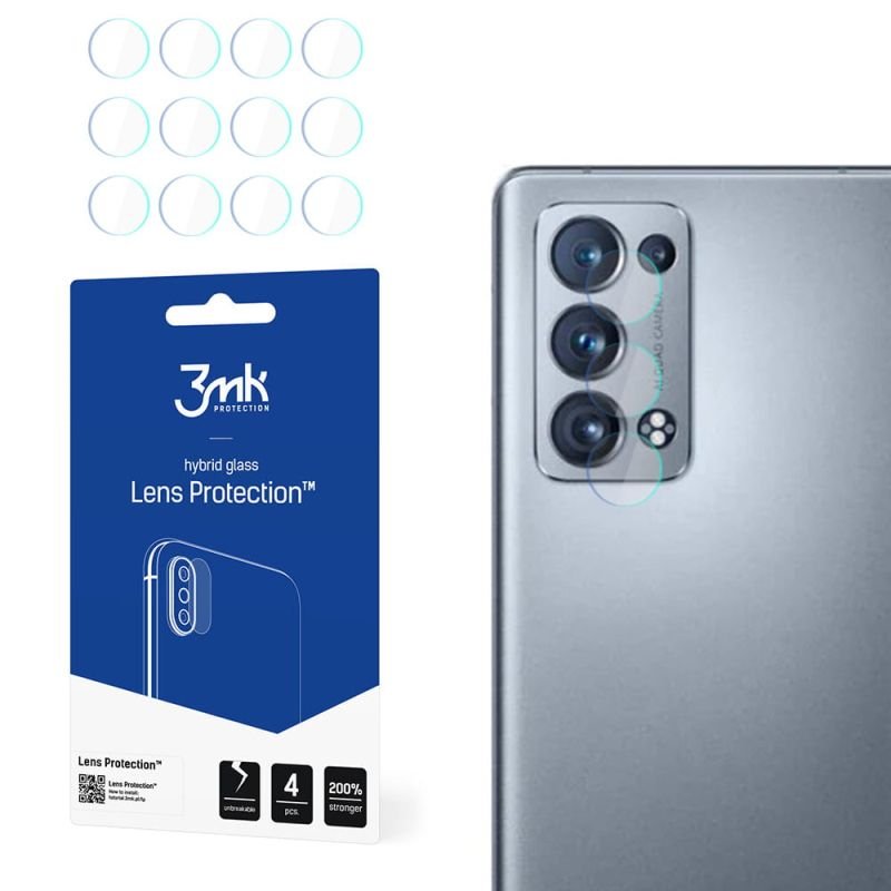 4x Szkło hybrydowe na aparat do Oppo Reno 6 Pro+-Zdjęcie-0