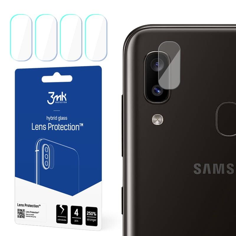 Niepękające szkła hybryda obiektyw 3mk Galaxy A20e
