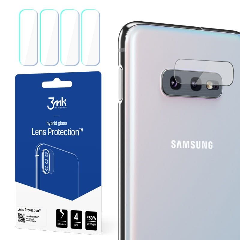 4x SZKŁO obiektyw aparatu 3mk LENS do Galaxy S10e