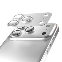 Szkło ochronne Etteri pełna ochrona aparatów do iPhone 17 Pro srebrna