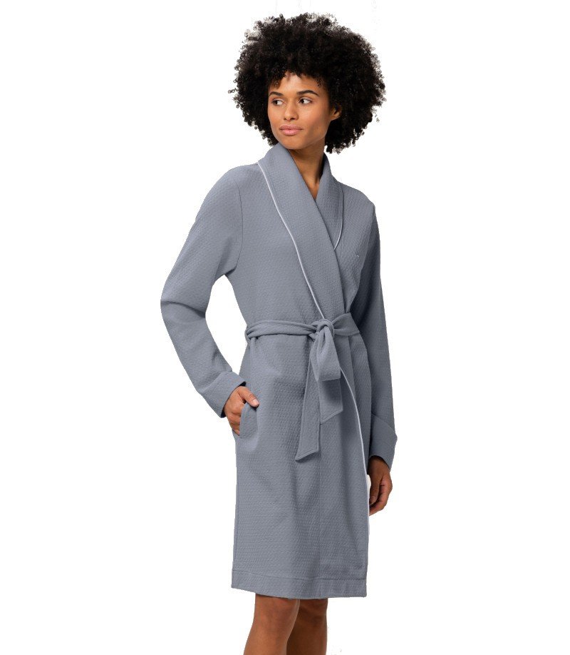 Robe BELLA BLUE Taille 44/46 En Lin Blanc Style Boule - Parfait état, Longueur 117 Cm