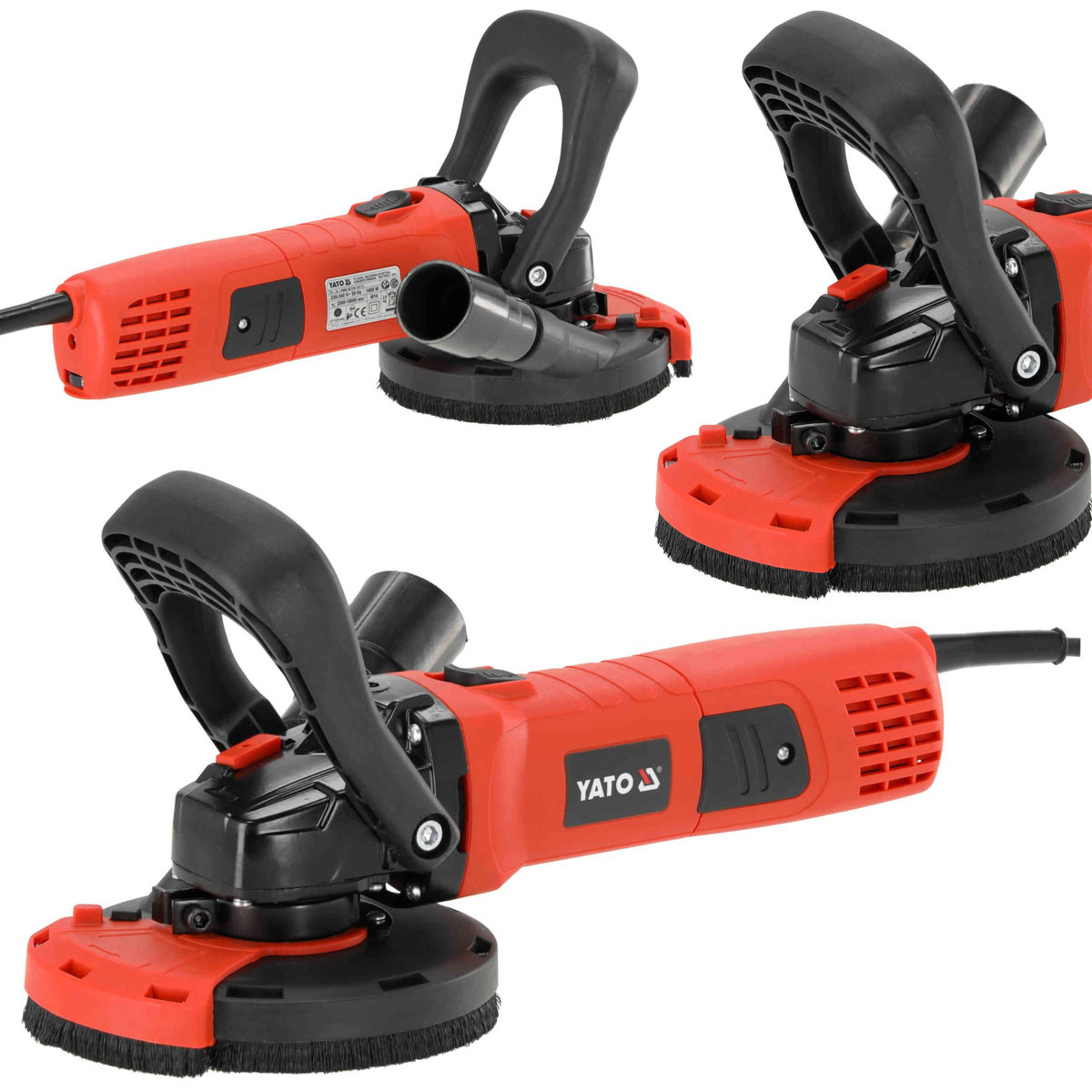 SZLIFIERKA DO BETONU TYNKÓW 125MM M14 FREZARKA 1400W 10000RPM SIECIOWA 230V