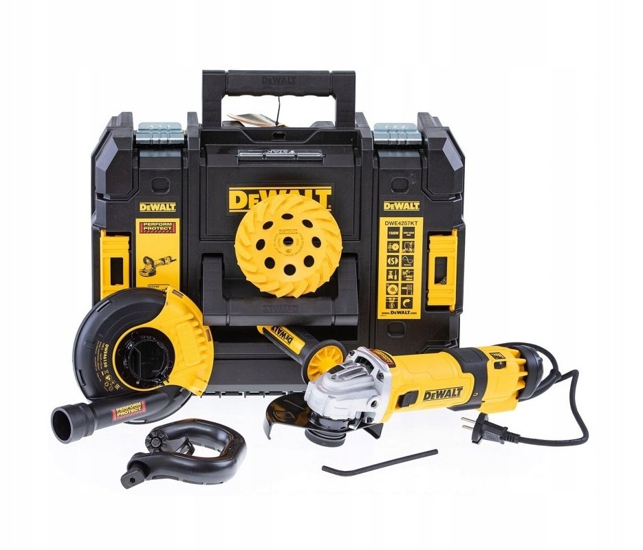 Szlifierka kątowa DEWALT DWE4257KT