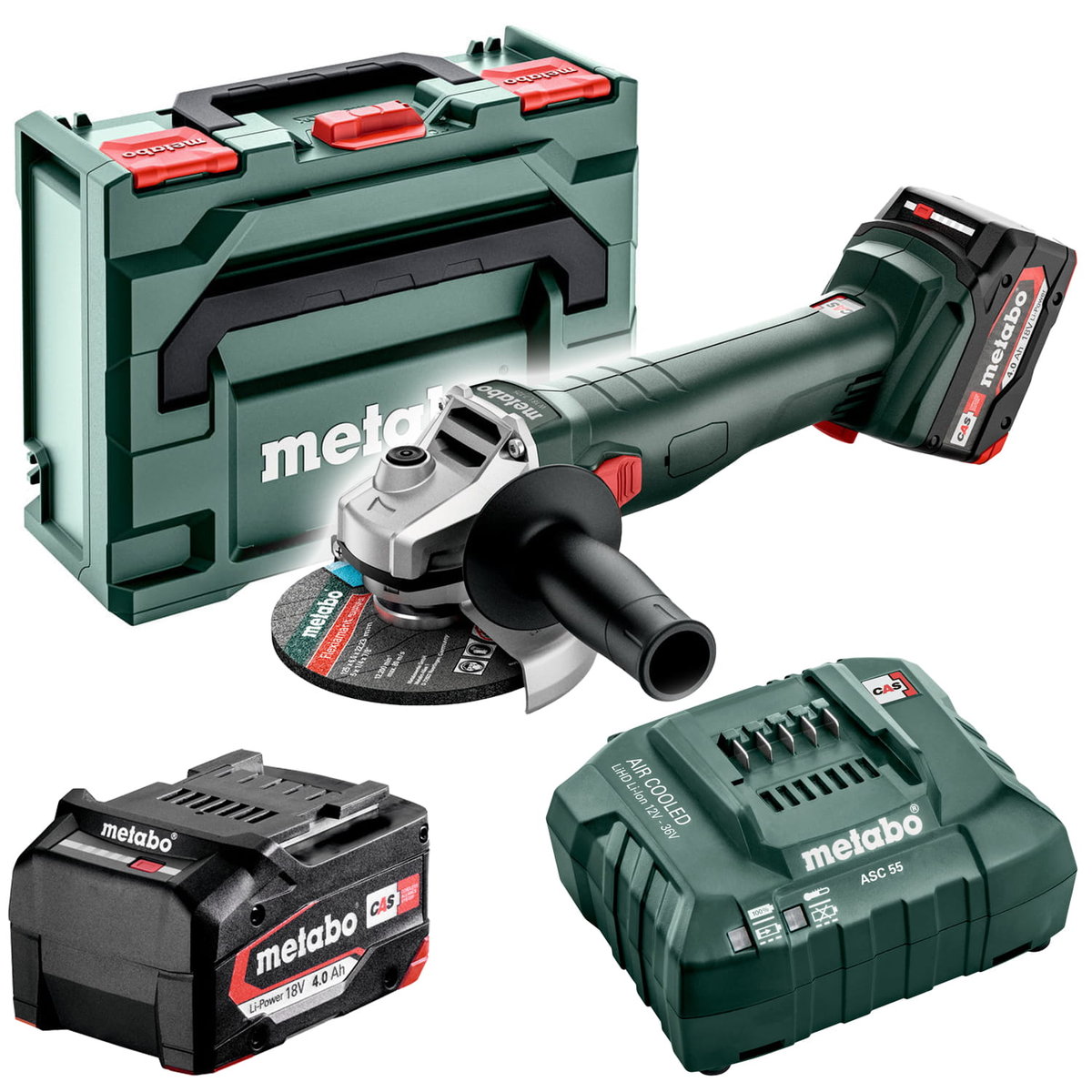 Szlifierka Kątowa Akumulatorowa 125MM W 18 7-125 2*4.0AH 602371510 Metabo