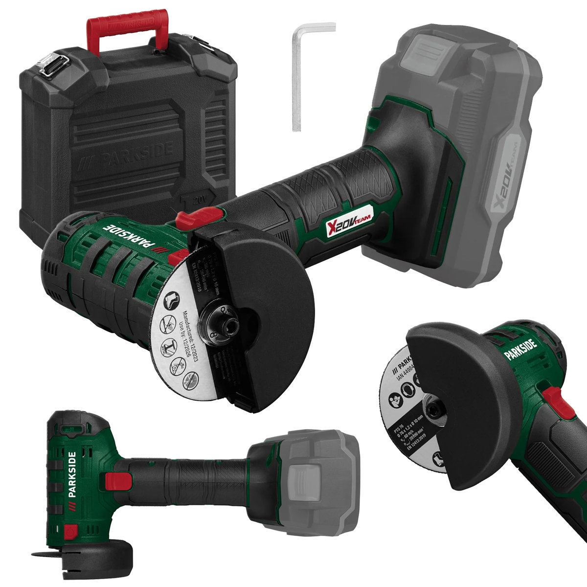 Rebarbadora Sem Fio PARKSIDE 20 V PWSAM 20-Li A1, Sem Bateria E Carreg B Ware 282 - Foto 4