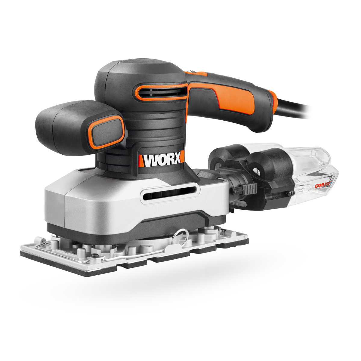 Szlifierka oscylacyjna WORX WX642.1, 270 W, 90x187 mm +walizka