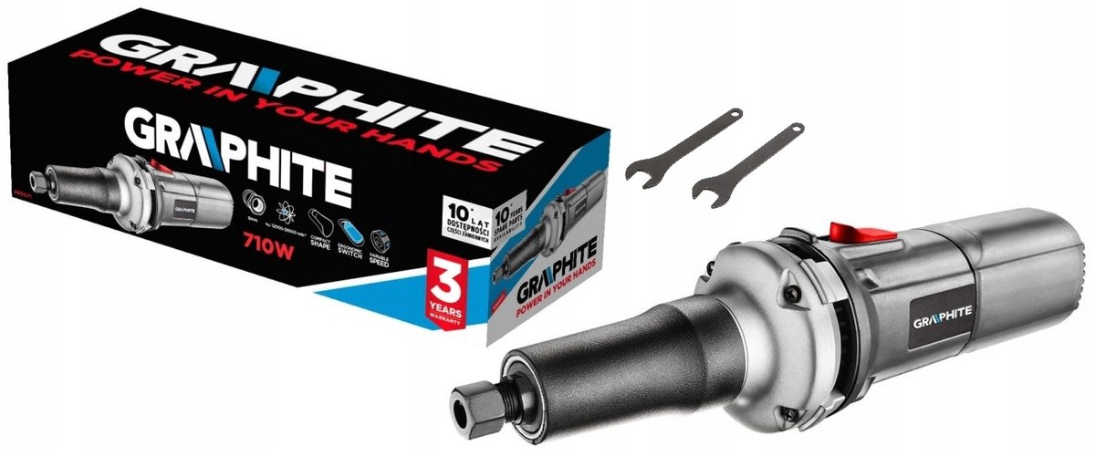 GRAPHITE, Szlifierka prosta 710W, 12000-28000 min?1, 59G071