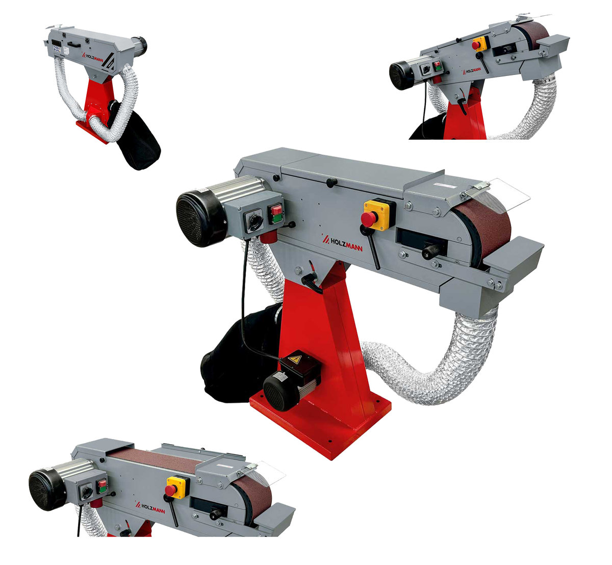 Szlifierka taśmowa z odciągiem do metalu metali 2000x150mm 4kW szlifowania MSM150ABS