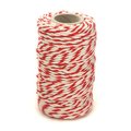 Sznurek bawełniany 60 m biało-czerwony&nbsp;-&nbsp;CreativeHobby