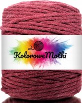 Sznurek Bawełniany do Makramy BORDOWY 100m 5mm