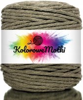 Sznurek Bawełniany do Makramy Khaki 100m 5mm