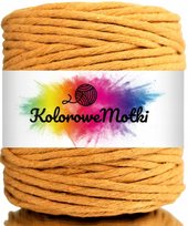 Sznurek Bawełniany do Makramy Musztardowy 100m 5mm