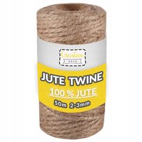 Sznurek jutowy ozdobny naturalny do pakowania prezentów ogrodu 3mm 50m