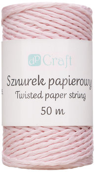 Sznurek Papierowy Skręcany Różowy, Craft 50 M, Dp Craft - BELBAL