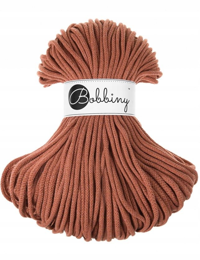 Sznurek Pleciony BOBBINY 5mm 100m Terracotta Bobbiny Sklep EMPIK COM