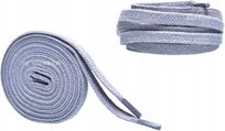 Sznurowadła POPIELATE Sznurówki 90 cm PŁASKIE 8mm GRUBE 0,8 Szerokie G10-05