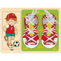Sznurowanka&Puzzle 2W1 Piłkarz
