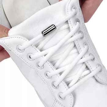 SZNURÓWKI BEZ WIĄZANIA SZNUROWADŁA ELASTYCZNE BIAŁE - SNM