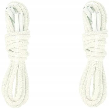 Sznurówki BIAŁE Sznurowadła 60 cm ŚREDNIE OKRĄGŁE 3,5 mm BAWEŁNIANE G9-47 - Inna marka