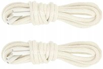 Sznurówki NATURALNE Sznurowadła 75 cm CIENKIE OKRĄGŁE 2,5 mm BAWEŁNA G9-06