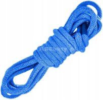 Sznurówki NIEBIESKIE Sznurowadła 75 cm GRUBE OKRĄGŁE 5 mm BAWEŁNIANE G9-39