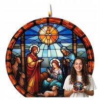 Szopka Bożonarodzeniowa Prezent pod Choinkę Świeca Sojowa Święta Rodzina